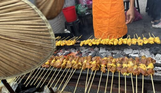 ペナン絶品グルメシリーズ：【サテー】甘いピーナッツソースが絶品！香ばしい炭火焼き串が味わえる屋台グルメ