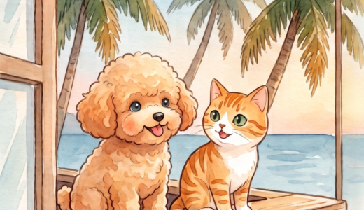 絵本『モモとハッピー』〈マレーシア編〉全5巻｜犬と猫が案内する、マレーシアという国のお話