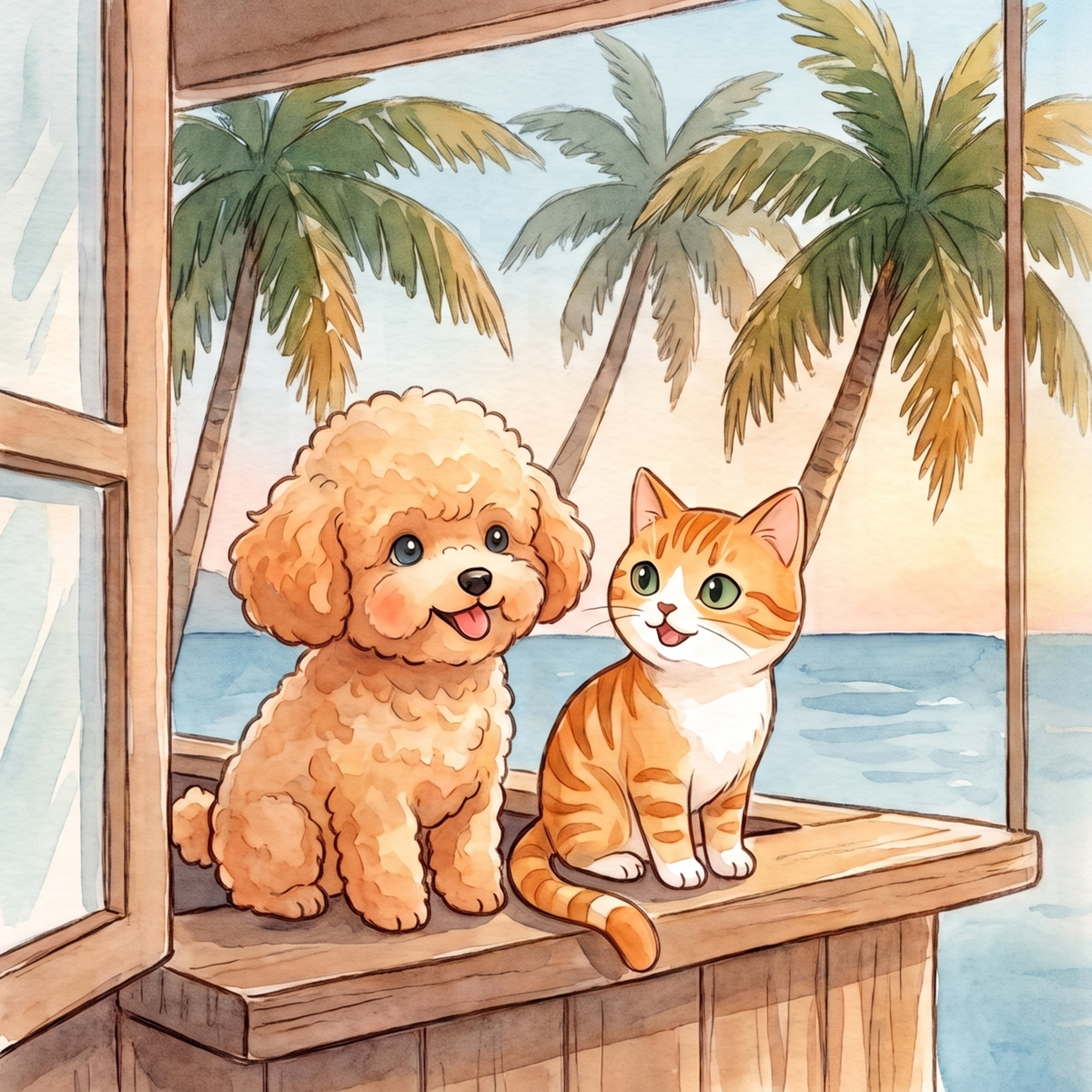 Momo and Happy