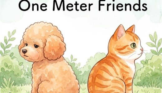 絵本『モモとハッピー』英語版 第3巻｜残した言葉と、変えた言葉【One Meter Friends】